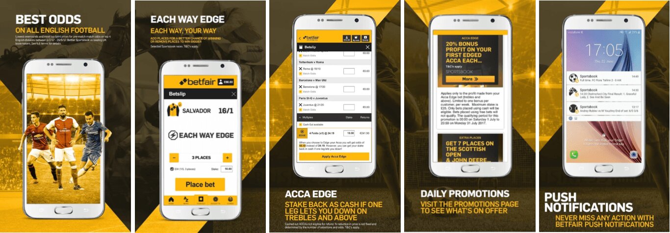 Betfair mobile app